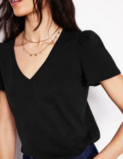 Short Sleeve V Neck T-shirt--Boden Shop