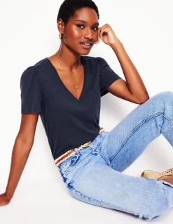 Short Sleeve V Neck T-shirt--Boden Best