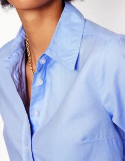 Sienna Cotton Shirt-Blue Oxford-Boden Best Sale
