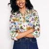 Sienna Cotton Shirt-Ivory, London Town-Boden Online