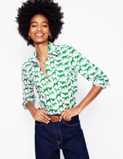 Sienna Cotton Shirt-Ivory, Janet And Friends-Boden Cheap