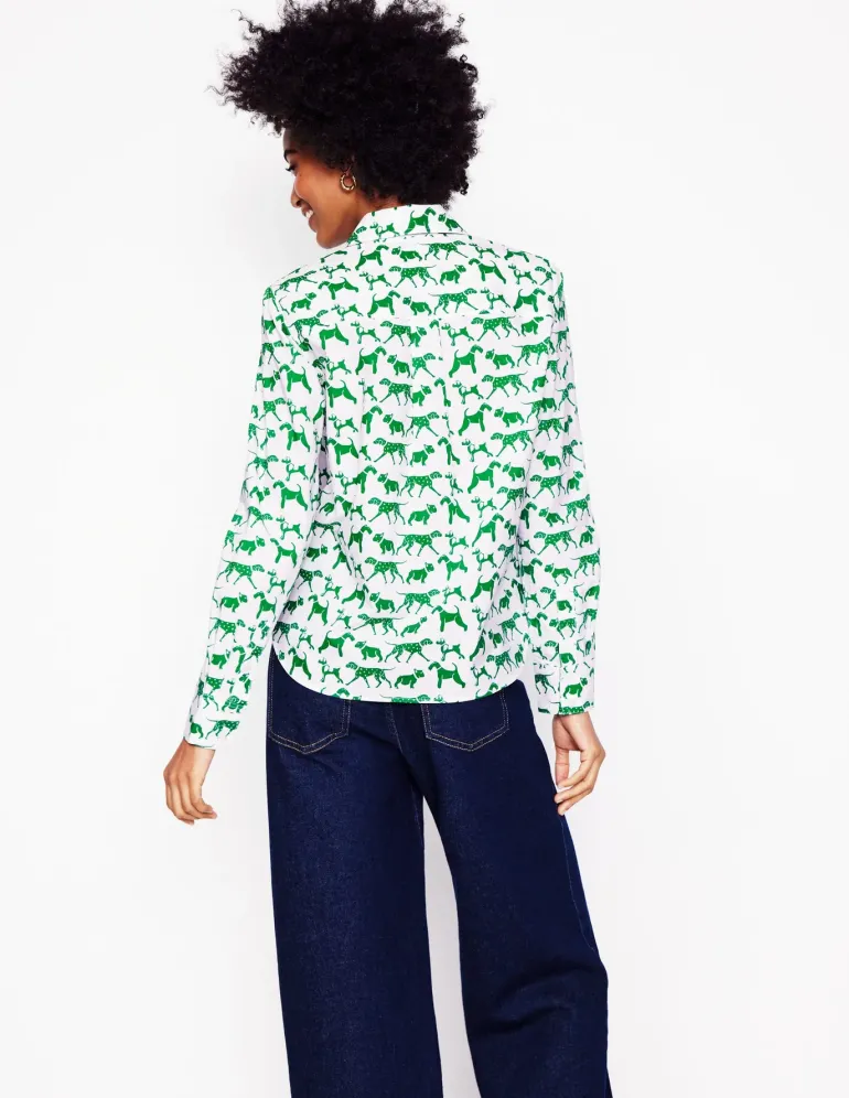 Sienna Cotton Shirt-Ivory, Janet And Friends-Boden Cheap