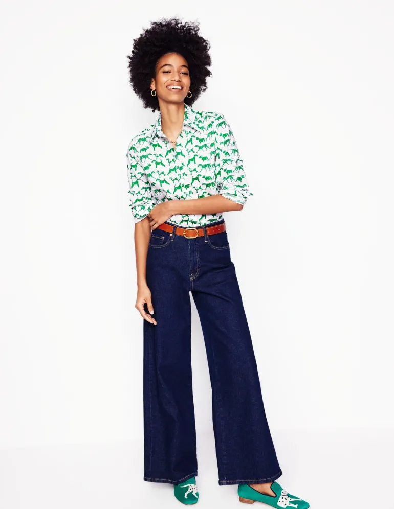Sienna Cotton Shirt-Ivory, Janet And Friends-Boden Cheap