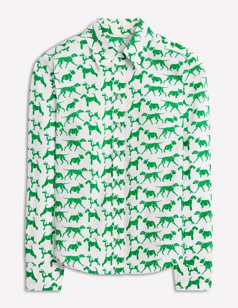 Sienna Cotton Shirt-Ivory, Janet And Friends-Boden Cheap