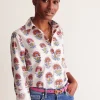 Sienna Cotton Shirt-Ivory,Passion Bud-Boden Hot