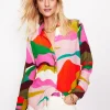 Sienna Silk Shirt-Multi, Scenic Fall-Boden Shop