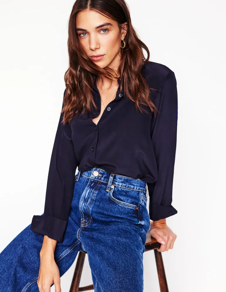 Sienna Silk Shirt--Boden Cheap