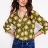 Sienna Silk Shirt-Woodland Green, Celestial-Boden Fashion
