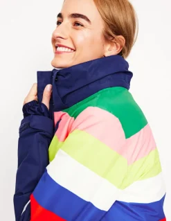 Ski Jacket-Rainbow Stripe-Boden Fashion