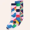 Ski Socks-Multi Rainbow-Boden Outlet