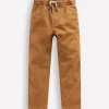 Slim Pull On Trousers-Butterscotch Brown-Boden New