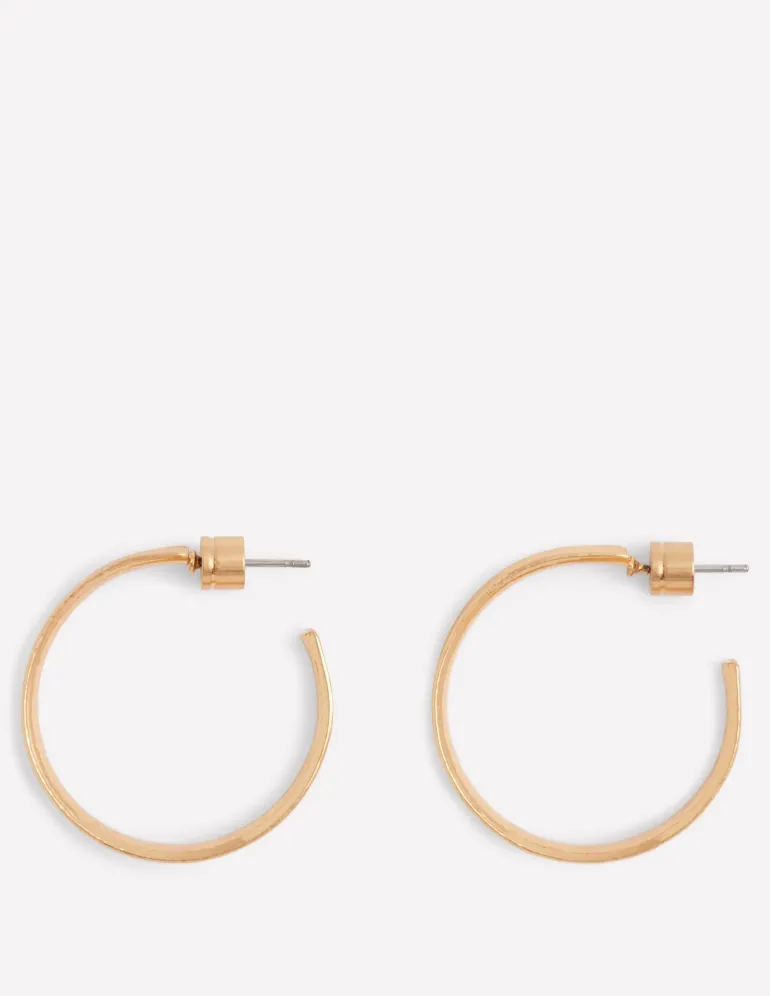 Small Hammered Hoop Earrings--Boden Store