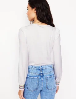 Smocked Cuff Supersoft Top--Boden Discount