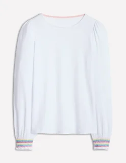 Smocked Cuff Supersoft Top--Boden Discount