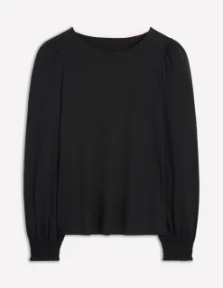 Smocked Cuff Supersoft Top--Boden Shop