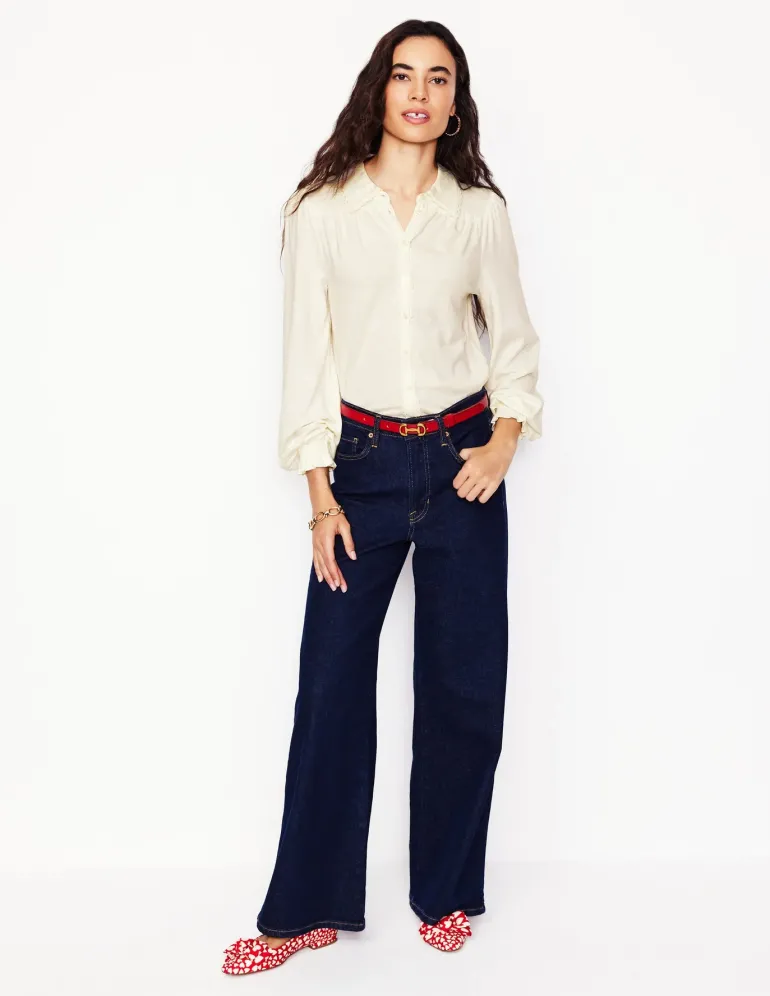 Smocked Jersey Shirt--Boden Hot