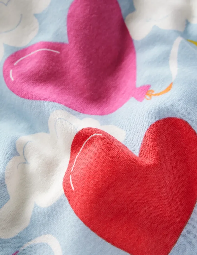 Snug Glow-In-The-Dark Pyjamas-Misty Blue Balloon Sky-Boden Cheap