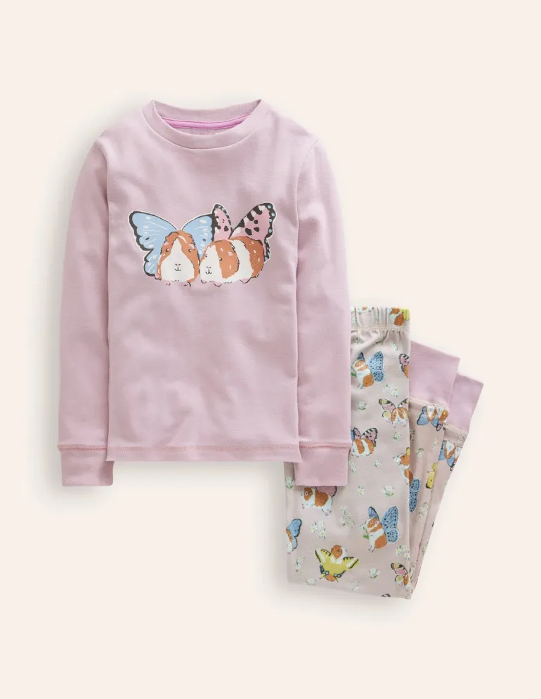 Snug Long John Pajamas-Fairy Guinea Pigs-Boden Outlet
