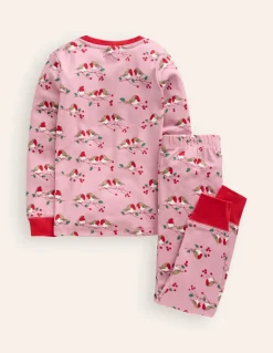 Snug Long John Pajamas-Rose Robins-Boden Flash Sale