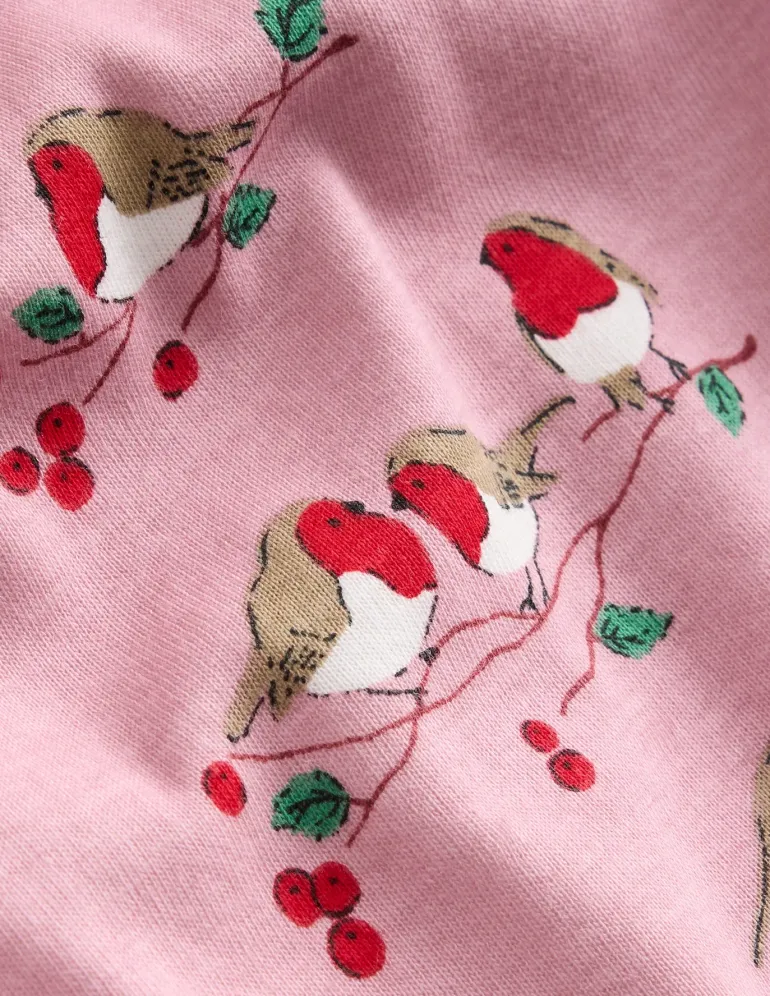 Snug Long John Pajamas-Rose Robins-Boden Flash Sale