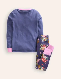 Snug Long John Pajamas-Vintage Blue Toadstool-Boden Fashion