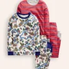 Snug Twin Pack Pajamas-London Scene and Stripe-Boden Best