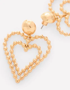 Statement Heart Earrings--Boden Store