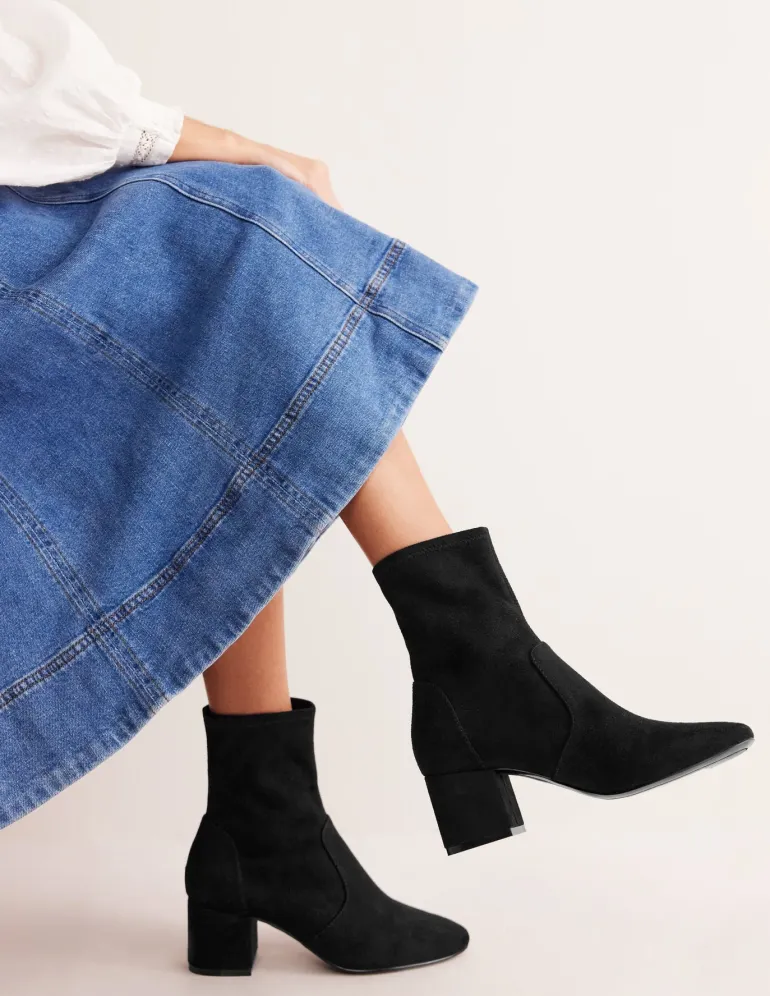 Stretch Ankle Boots--Boden New