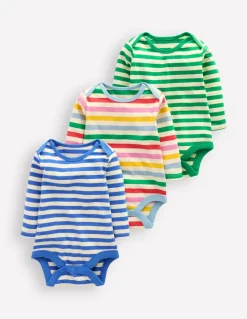 Striped 3 Pack Bodies-Oatmeal Multi Stripe-Boden Hot
