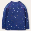 Sunsafe Patterned Rash Vest-Navy Rainbow Confetti Spot-Boden Cheap
