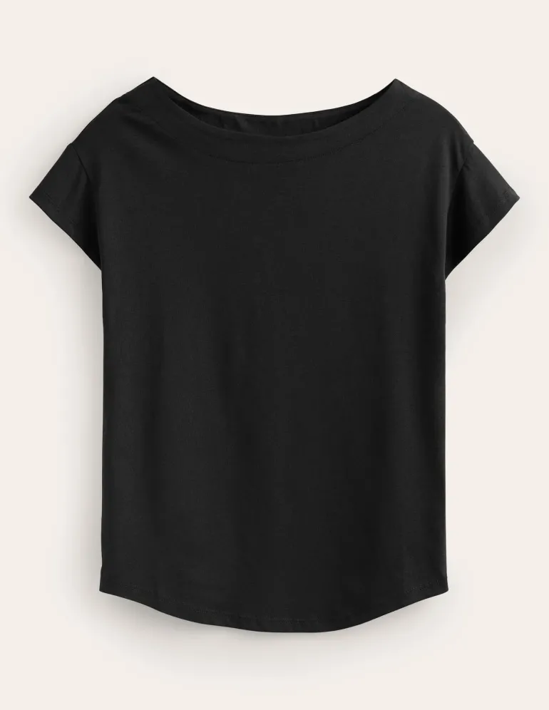 Supersoft Boat Neck T-Shirt--Boden Hot