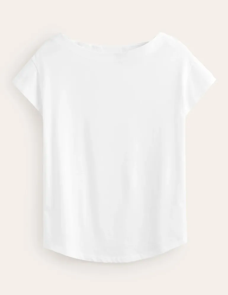Supersoft Boat Neck T-Shirt--Boden Shop