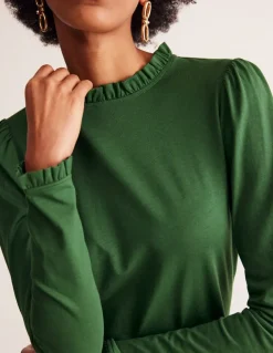 Supersoft Frill Detail Top--Boden Shop