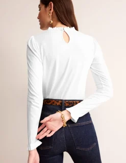 Supersoft Frill Detail Top--Boden Flash Sale