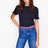 Supersoft Frill Detail T-shirt--Boden New