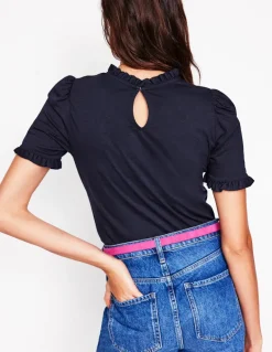 Supersoft Frill Detail T-shirt--Boden New
