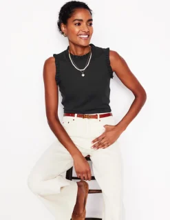 Supersoft Frill Detail Vest--Boden Clearance