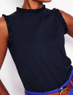 Supersoft Frill Detail Vest--Boden Discount