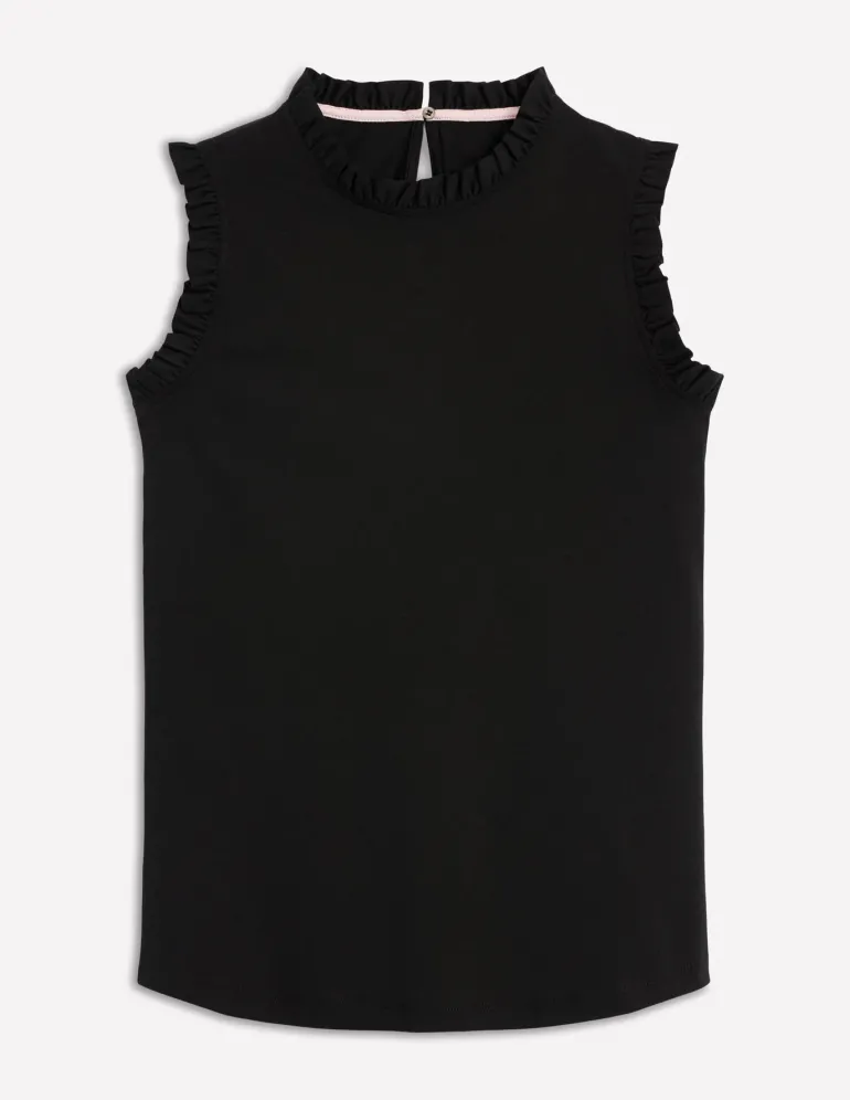 Supersoft Frill Detail Vest--Boden Clearance