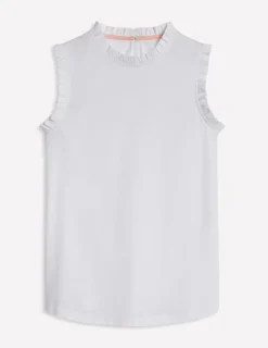 Supersoft Frill Detail Vest--Boden Online