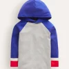 Supersoft Hooded Raglan-Grey Marl-Boden Hot