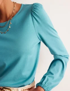 Supersoft Long Sleeve Top-Blue Grass-Boden Outlet