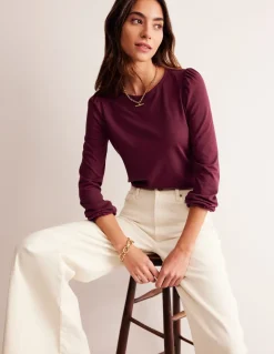 Supersoft Long Sleeve Top-Deep Wisteria-Boden Best
