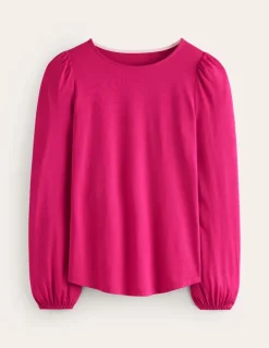 Supersoft Long Sleeve Top-Cherry Jam-Boden Cheap