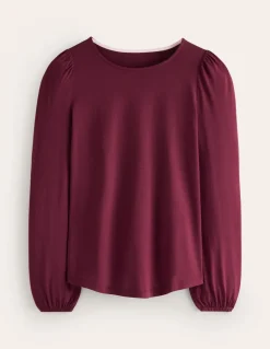 Supersoft Long Sleeve Top-Deep Wisteria-Boden Best