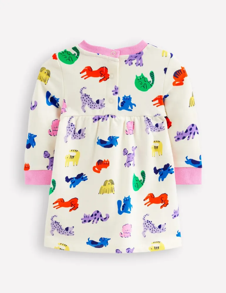 Sweatshirt Dress-Rainbow Pets-Boden Flash Sale