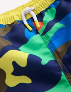 Swim Shorts-Multi Rainbow Camo-Boden Best Sale