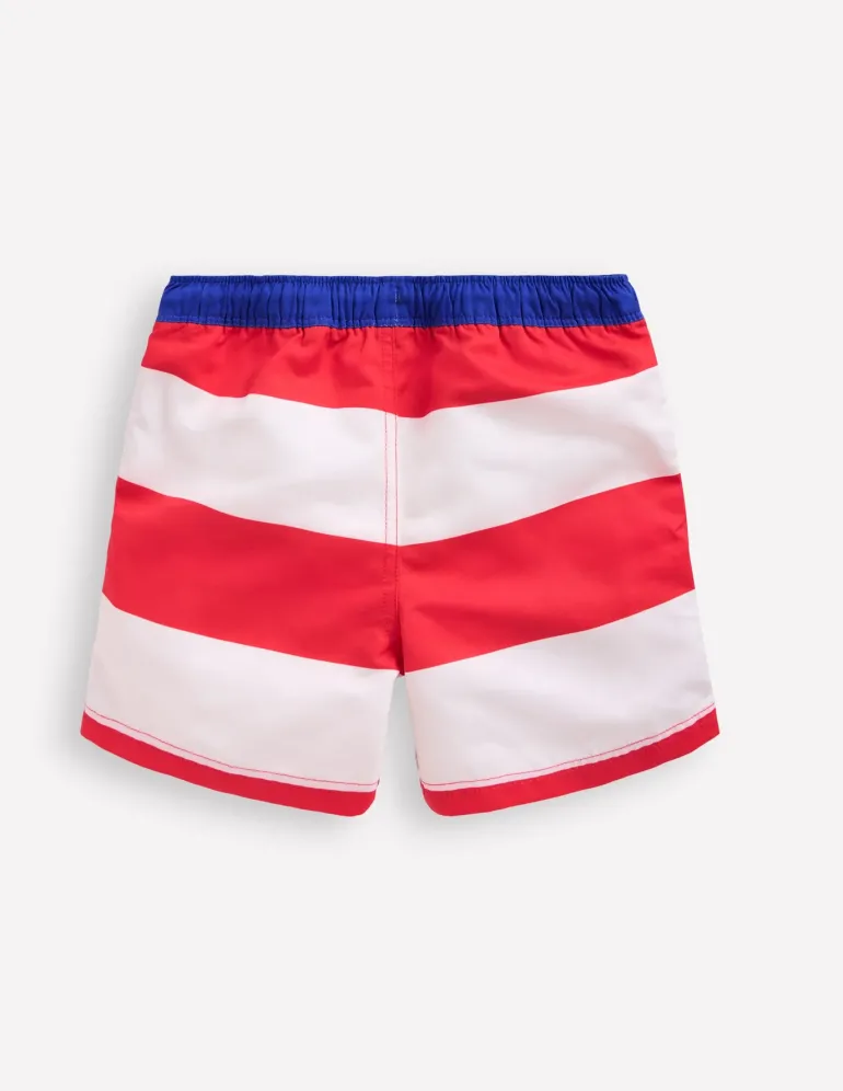 Swim Shorts-Poppy Red Shark-Boden Clearance