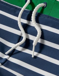 Swim Trunks-Navy Blue/White-Boden Clearance