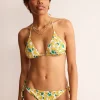 Symi String Bikini Bottoms-Ivory, Lemons-Boden Cheap